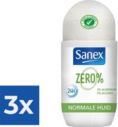 Bol.com Sanex Deo Roll-on - Zero% Respect & Control 50 ml - Voordeelverpakking 3 stuks aanbieding