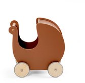 Bol.com Sebra houten poppenwagen - dark amber aanbieding