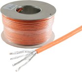 Bol.com S/FTP CAT7 10 Gigabit 1000 MHz netwerkkabel met vaste aders - AWG23 - LSZH / oranje - 100 meter aanbieding