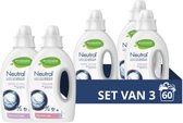 Bol.com Neutral Wasmiddel Pakket - Kleur + Wol & Fijn - zorgt voor de gevoelige huid én voor het milieu - (2 + 1) x 20 wasbeurten aanbieding