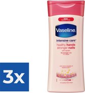 Bol.com Vaseline Handcreme - Healthy hands & stronger nails 200ml - Voordeelverpakking 3 stuks aanbieding