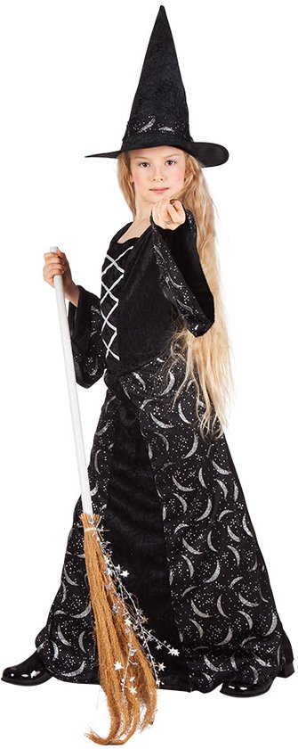 Boland - Kostuum Midnight witch (10-12 jr) - Kinderen - Heks - Halloween verkleedkleding - Heks