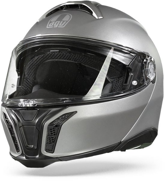 AGV Tourmodular motorhelm Luna mat grijs systeemhelm L