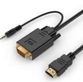 Bol.com HDMI naar VGA + 35mm Jack kabel / zwart - 18 meter aanbieding