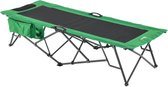 Bol.com Outsunny Campingbed breedte inklapbaar eenpersoons zijvak oxford groen + zwart A20-194 aanbieding