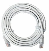 Bol.com RJ45 CAT5e naar RJ45 CAT5e kabel - 15 meter - Computerkabel - UTP kabel - Grijs aanbieding