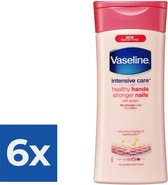 Bol.com Vaseline Handcreme - Healthy hands & stronger nails 200ml - Voordeelverpakking 6 stuks aanbieding