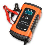 Auronic Druppellader - Acculader - Voor Auto Motor Scooter - 12V 6A tot 100Ah - Oranje