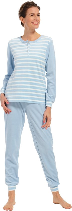 Pastunette dames pyjama Badstof - Blue Stone - 52 - Blauw