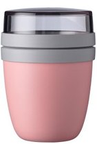 Bol.com Mepal Lunchpot mini – 300 ml + 120 ml – Yoghurt en Muesli beker to go – Ellipse – Nordic pink aanbieding