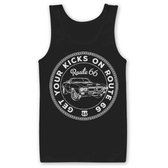 Route 66 Tanktop -L- Get Your Kicks On Route 66 Zwart