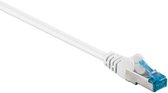 Bol.com S/FTP CAT6a 10 Gigabit netwerkkabel / wit - LSZH - 2 meter aanbieding