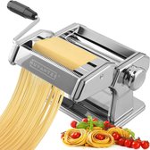 Bol.com Pastamachine 150 rollen met pastasnijmachine 7 verstelbare dikte-instellingen voor perfecte spaghetti of fettuccini aanbieding