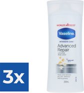 Bol.com Vaseline Lotion Adv Repair CC 200ML 1 flacon - Voordeelverpakking 3 stuks aanbieding