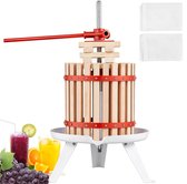 Bol.com fruitpers sapcentrifuge bessenpers 113 L fruitpers 40 x 40 x 205 cm Zelkova hout handmatige fruitpers appelpers wijnpers... aanbieding