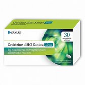 Sanias Allergietabletten Cetirizine diHCI 10 mg - 30 tabletten