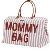 Bol.com Childhome Mommy Bag® Verzorgingstas - Luiertas - Nude/Terracotta - Waterafstotend - 55x30x40cm aanbieding