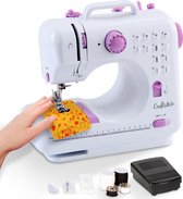 Bol.com Crafts&Co Naaimachine voor Kinderen - DIY - Hobby & Creatief - Naaiset - Sewing Machine - Set - Wit aanbieding