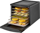 Bol.com TZS First Austria Voedseldroger – Droogoven - RVS – 24-Uurs Timer – Led-bedieningspaneel – Dehydrator – 6 Laags - Zwart aanbieding