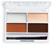 Bol.com Makeup Revolution - Brow Palette - Wenkbrauw palette - Medium bruin - Mini 3.2G aanbieding