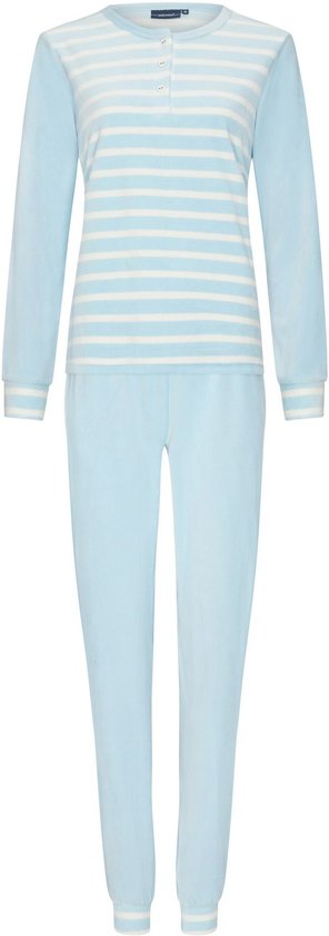 Pastunette dames pyjama Badstof - Blue Stone - 52 - Blauw