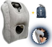 Bol.com VIVIDIA Reiskussen voor Vliegtuig - Opblaasbaar Reiskussen - Géén Handpomp Nodig - Travel Pillow Reiskussen - Nekkussen ... aanbieding