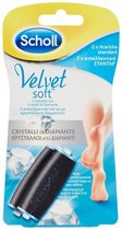 Bol.com Scholl velvet soft standaard rolvullingen met diamantkristallen 2 stuks. aanbieding