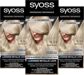 Bol.com SYOSS Metallics - 9-53 Silver Blush - Permanente Haarverf - Haarkleuring - 3 Stuks aanbieding