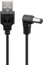 Bol.com USB naar haakse DC kabel - 5.5 x 2.1mm - 15 meter aanbieding