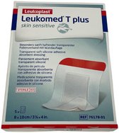 Leukomed T Plus Skin Sensitive 8x10cm 5u