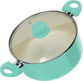 Bol.com COOCK Kookpan met deksel - 5000ml - Inductie - Speciale Anti-Aanbak Coating - Ergonomische Koudgrepen - Gerecycled Alumi... aanbieding