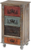 Bol.com Vigo ladekast Shabby-look kast vintage 79x43x33cm aanbieding