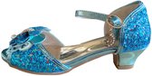 Elsa Frozen princesses chaussures bleu paillettes noeud taille 26 - taille intérieure 17 cm - robe habillée