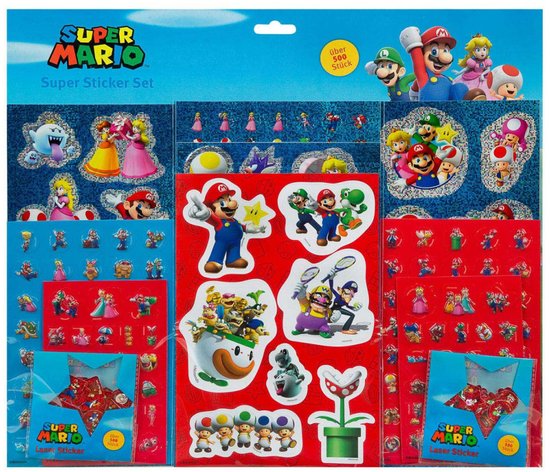 Super Mario Sticker set 500 st