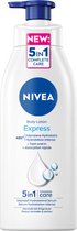 Bol.com NIVEA Express 5-in-1 Bodylotion met Pomp - Voor Normale en Droge Huid - Serum en Mineralen - 48H Hydraterende Lotion - 4... aanbieding