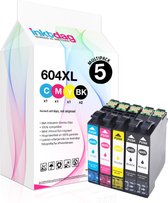 Bol.com Inktdag inktcartridges voor Epson 604XL Epson 604 cartridge multipack van 5 kleuren voor Epson Expression Home XP-2200 X... aanbieding