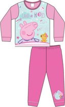 Peppa Pig pyjama - roze - Peppa Big pyama - maat 86/92