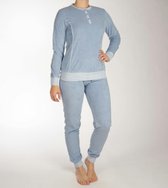 Pastunette dames pyjama Badstof - Jaimy - 50 - Blauw