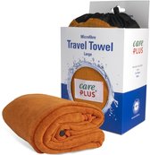 Bol.com Care Plus Reishanddoek microvezel - Maat: large 75 x 150 cm - Oranje - Travel Towel aanbieding