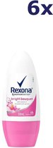 Bol.com 6x Rexona Deo Roll-on – Bright Bouquet 50 ml aanbieding